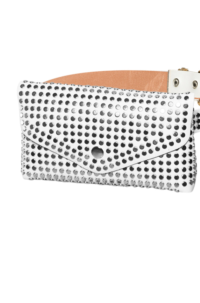 STUDDED FANNY PACK BELT