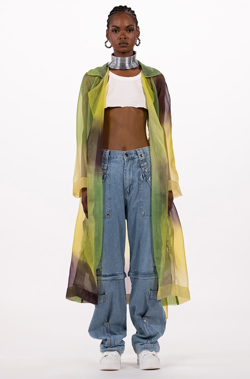 SUMMER SOLSTICE CHIFFON TRENCH