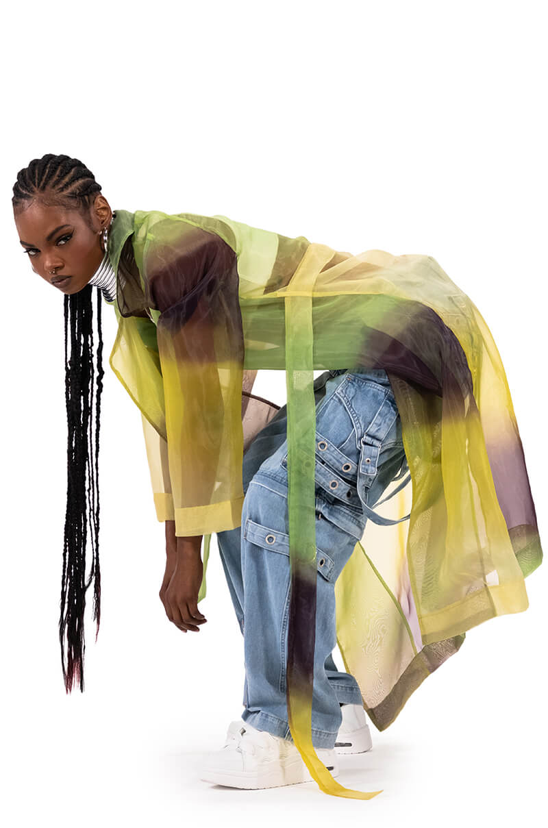 SUMMER SOLSTICE CHIFFON TRENCH