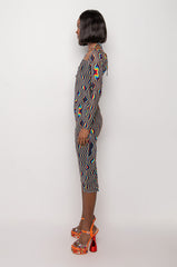 TAKE YOU THERE MIDI MESH DRESS