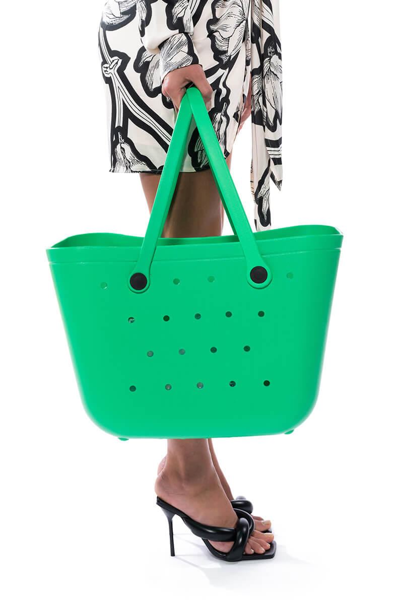 TALK ABOUT ME PERFORATED TOTE