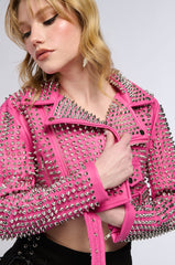 THE GAZETTE 3000 STUD PARTY ROCK MOTO JACKET
