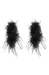 THE MOMENT FEATHER HOOP EARRING