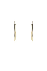 TRY ME FRONT BACK TRIANGLE EARRING IN GOLD