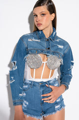 ULTRA CROP DENIM JACKET