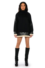 WASTE MY TIME PULL OVER MINI DRESS