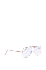 WDYM AVIATOR EYEWEAR IN ROSE GOLD