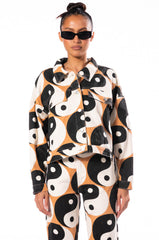 YINYANG PRINTED DENIM JACKET