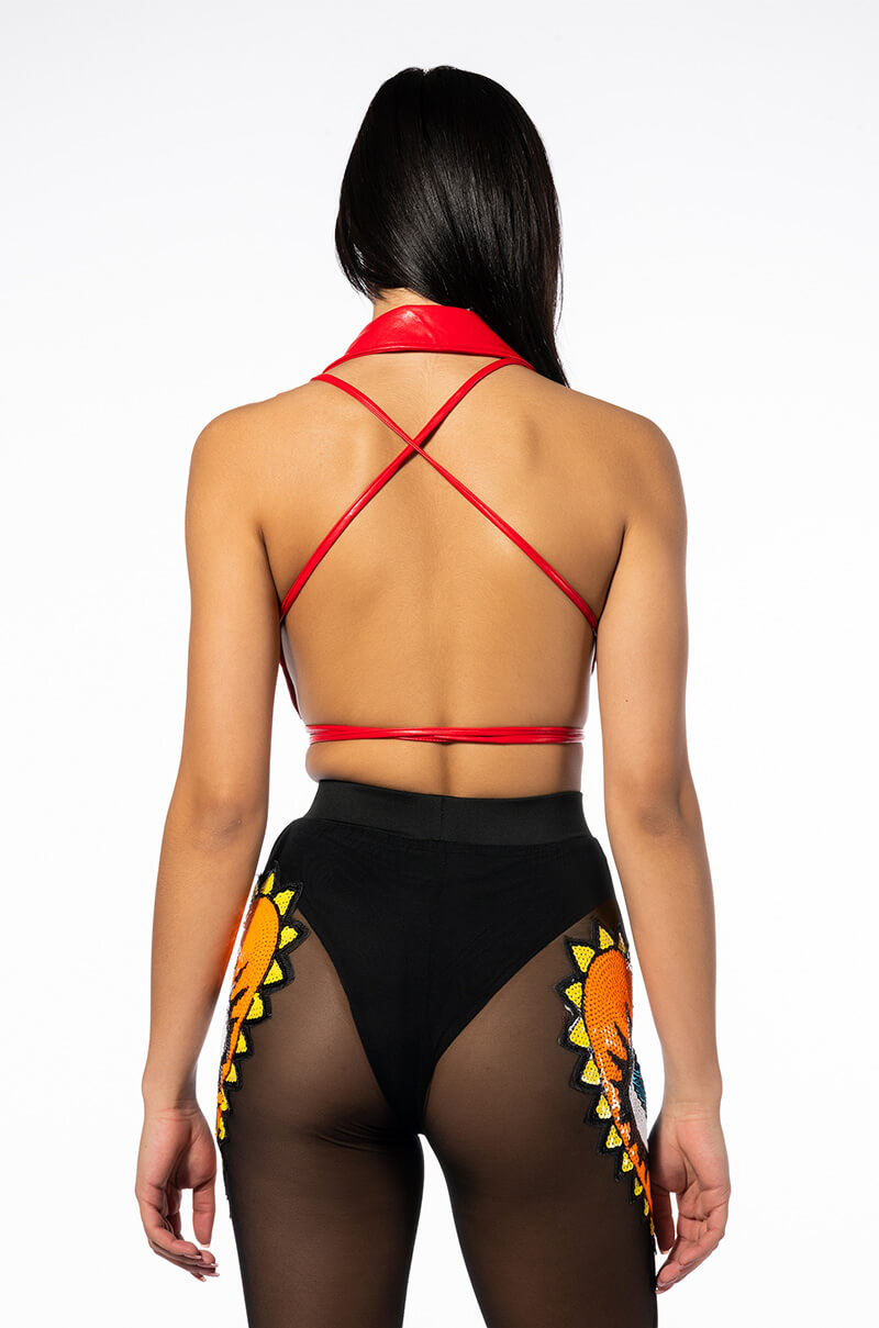 YOU'RE NO GOOD FOR ME OPEN BACK VEST
