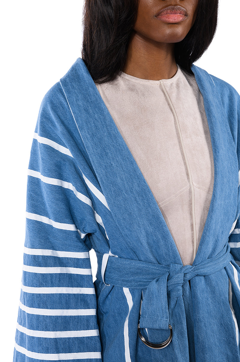 ZEN DENIM KIMONO JACKET