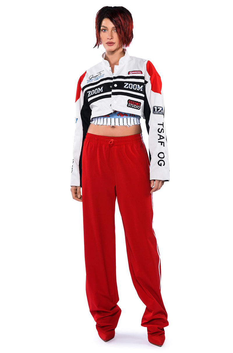 ZOOM ZOOM TWO IN ONE BOMBER SKIRT SET